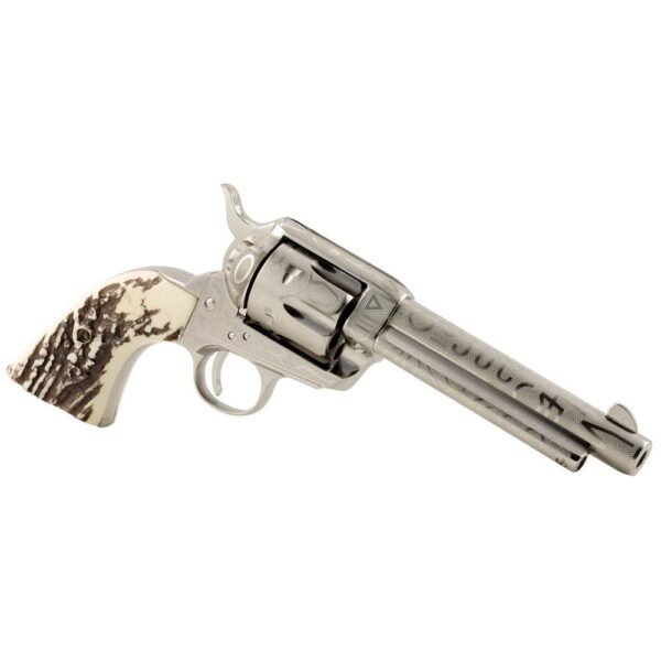 Taylors & Company 1873 Cattle Brand Engraved Handgun .357 Mag 6rd Capacity 5.5" Barrel Stag Grip by Taylors and Company