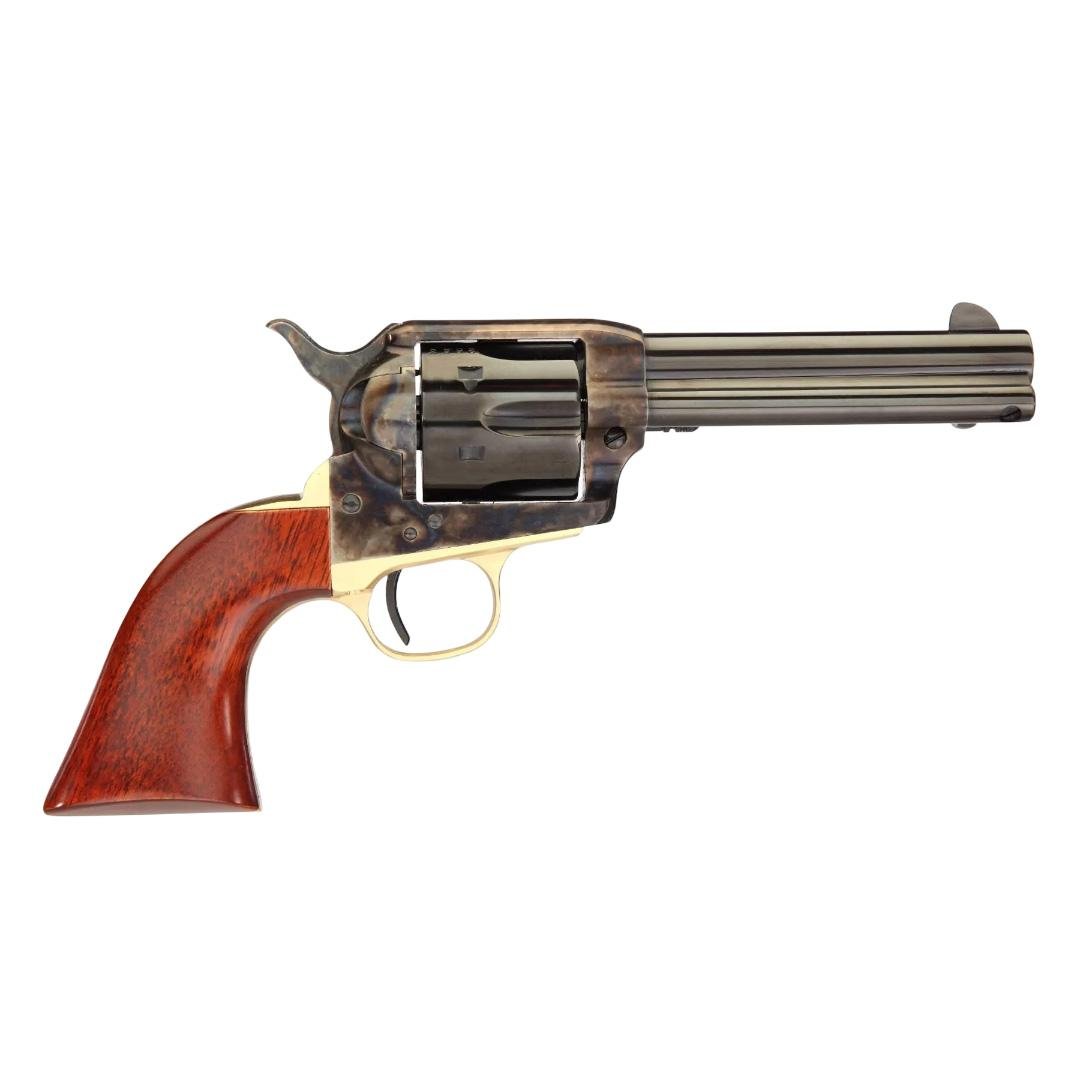 Taylors & Company Ranch Hand Handgun .45 Colt 6rd Capacity 4.75" Blued Barrel Case Hardened Wood Grip by Taylors and Company