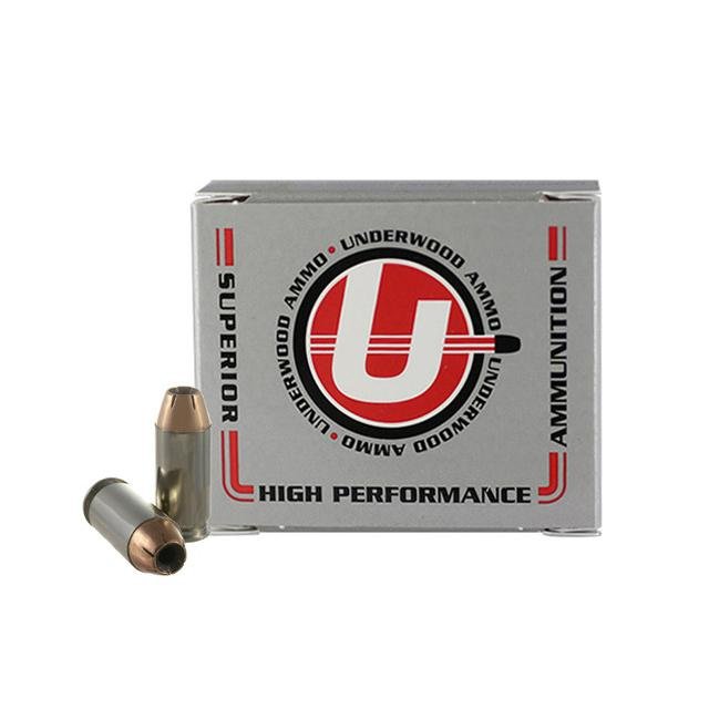 Underwood Hunting & Self Defense Handgun Ammunition .460 Rowland 185gr JHP 20/ct by Underwood Ammo