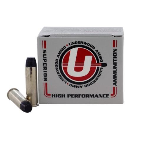 Underwood Ammo Lead Flat Nose Gas Check Handgun Ammunition 357 Mag 180gr LFN 1400 fps 20/ct