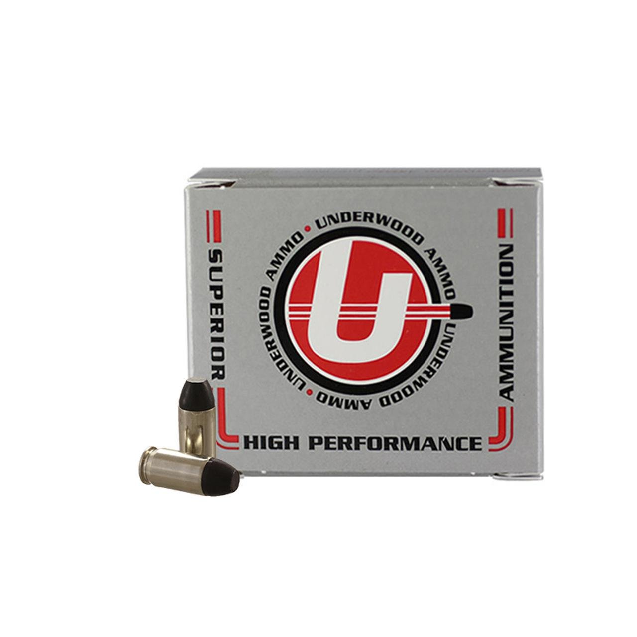 Underwood Flat Nose Black Cherry Coated Handgun Ammunition .380 ACP 100gr FN 975 fps 20/ct by Underwood Ammo