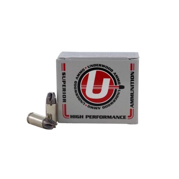 Underwood Hunting & Self Defense Handgun Ammunition 9mm Luger(+P) 90gr 1475 fps 20/ct by Underwood Ammo