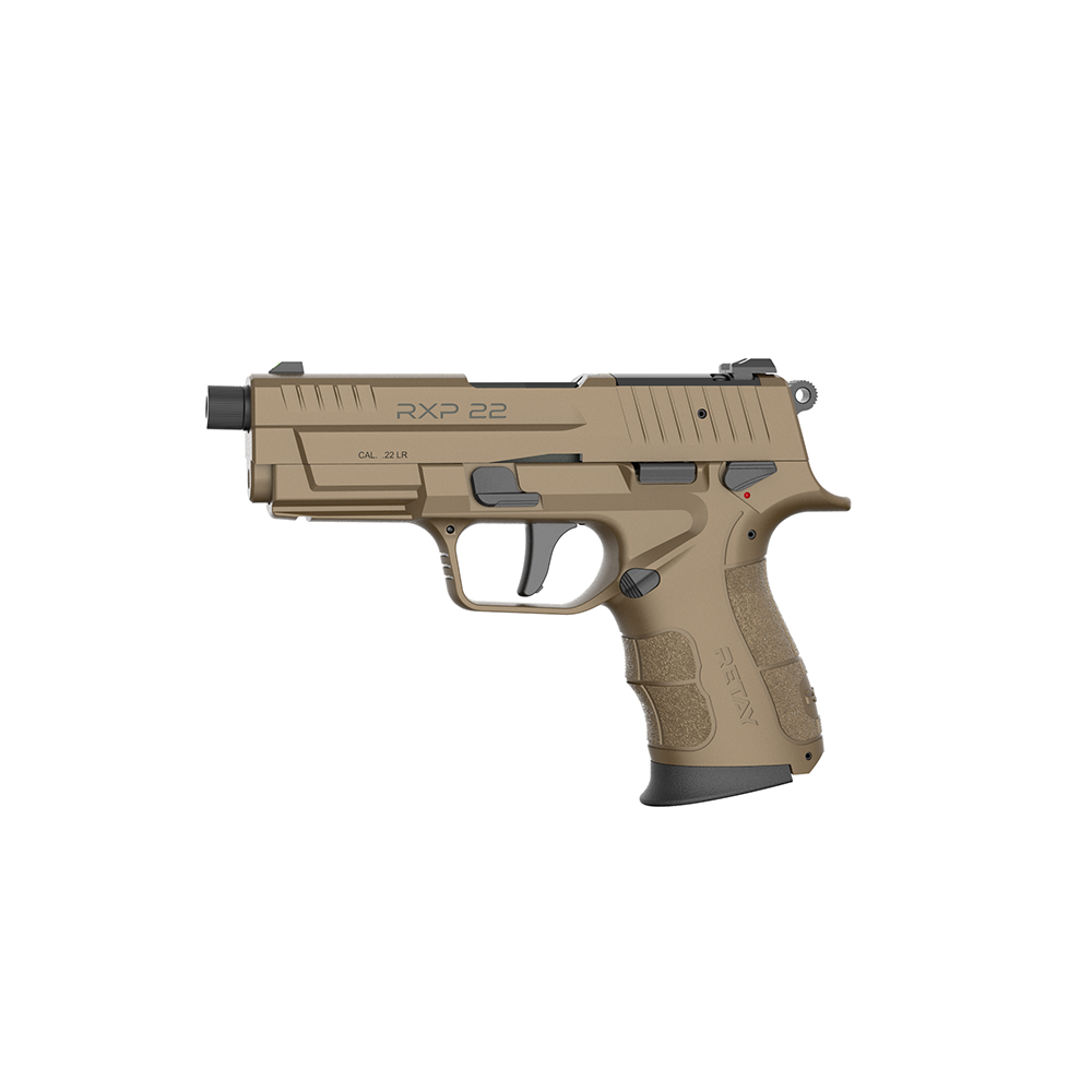 Retay RXP22 Handgun .22 LR 13rd Magazines(2) 4" Threaded Barrel FDE Frame/Slide by Retay USA