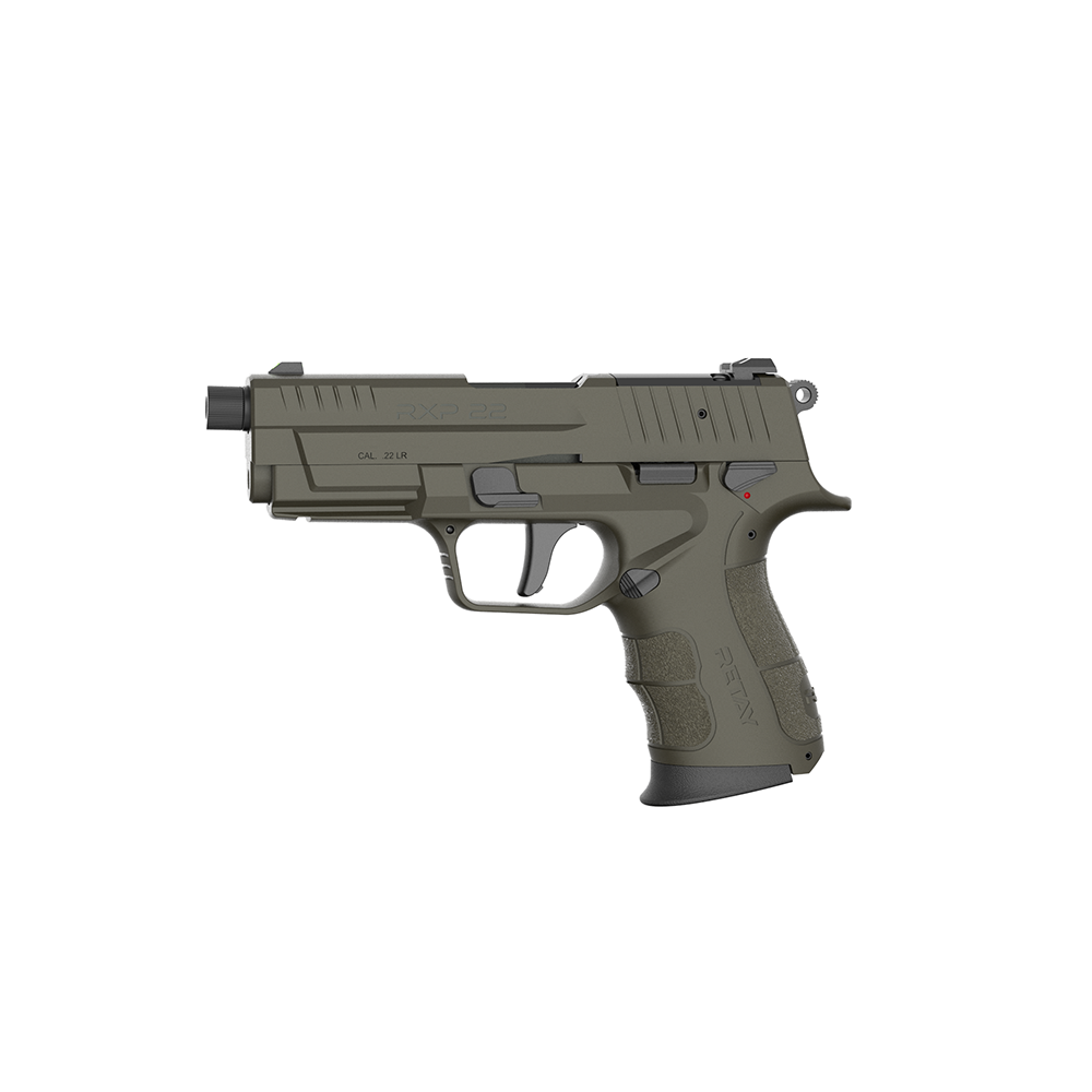 Retay RXP22 Handgun .22 LR 10rd Magazines(2) 4" Threaded Barrel OD Green Frame/Slide by Retay USA