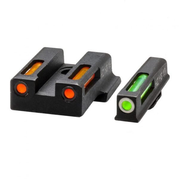 HIVIZ LiteWave H3 sight Orange/Green LitePipe/White front ring fits S&W M&P EZ380 by North Pass Ltd. Hiviz