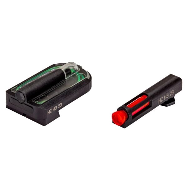 HI-VIZ FASTDOT H3 Red Front Green Rear Sight for Glock MOS 9mm| 40 S&W | 357 Sig by North Pass Ltd. Hiviz
