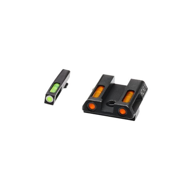 HIVIZ LiteWave H3 sight Orange/Green LitePipe/White front ring fits Glock models 42 and 43 43X and 48 by North Pass Ltd…