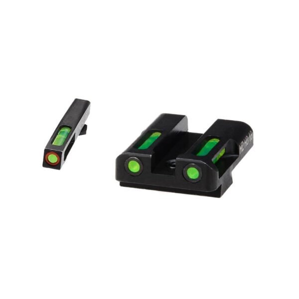 HIVIZ LiteWave H3 sight Green LitePipe/orange front ring fits Glock Models Chambered in 9mm Luger 40 S&W and .357 Sig byโฆ