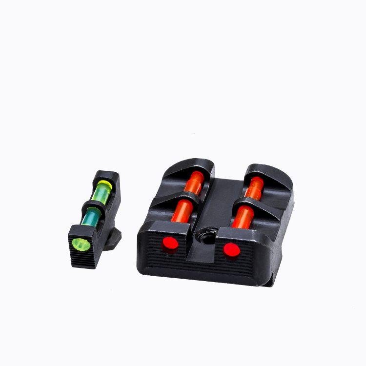 HIVIZ Interchangeable Front and Rear Target Sight Set for Glock pistols. by North Pass Ltd. Hiviz