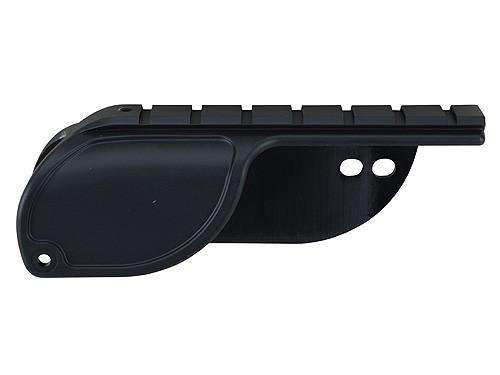 Weaver No Gunsmith Saddle Saddle Shotgun Mount - Mossberg 500 & 835 12-Gauge Only - Matte