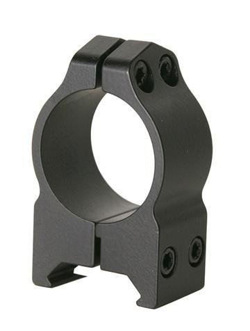 Warne 2-Piece Maxima Fixed Scope Ringmounts with Grooved Receiver - 1" High Matte CZ 550 19mm Dovetail