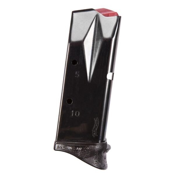 Walther PPQ M2 Subcompact Magazine 9mm with Ergonomic Finger Rest Black 10/rd by Walther Arms