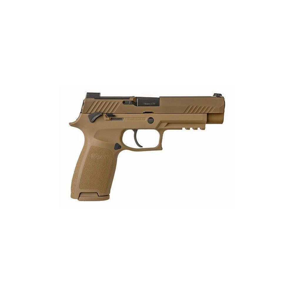Sig Sauer P320-M17 Handgun 9mm Luger 10rd Magazine 4.7" Barrel Coyote Tan MA Compliant