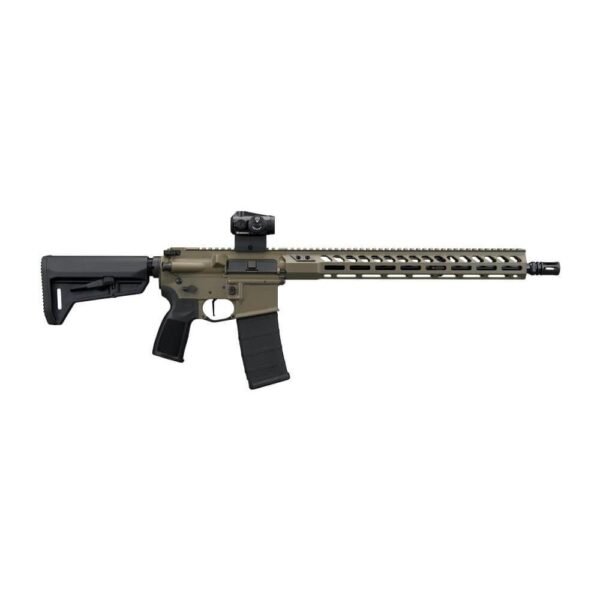 Sig Sauer M400 Forge Moss Green Rifle 5.56 NATO 30rd Magazine 16" Barrel ROMEO-MSR GEN II Adjustable Stock M-LOK Handguard