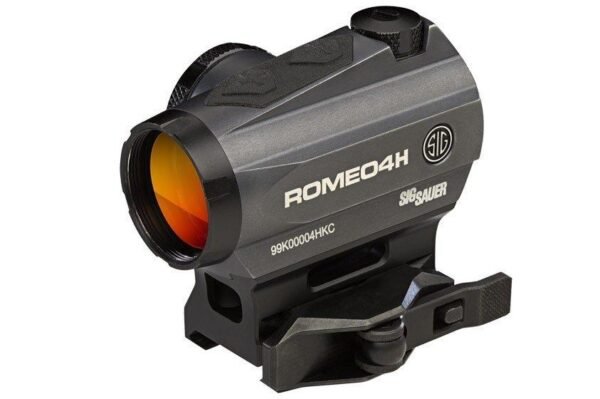 Sig Sauer ROMEO4H Red Dot Sight - 1x30mm 2 MOA Red Dot Ballistic Circle Dot Reticle Graphite
