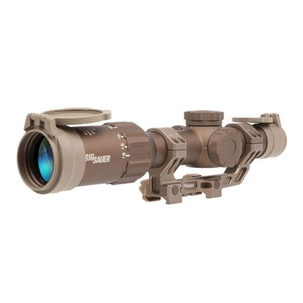 Sig Sauer Tango6T Rifle Scope 1-6x24mm 30mm FFP DWLR-556 Illum. FDE with DVO Factory Installed Alpha4 Mount / ARD &โฆ