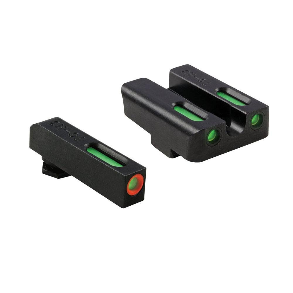 Truglo TFX Pro Tritium/Fiber-Optic Day/Night Sights Fit Glock 17 17L 19 23 24 26 27 33 34 35 38 39 45 - Orange Outline…