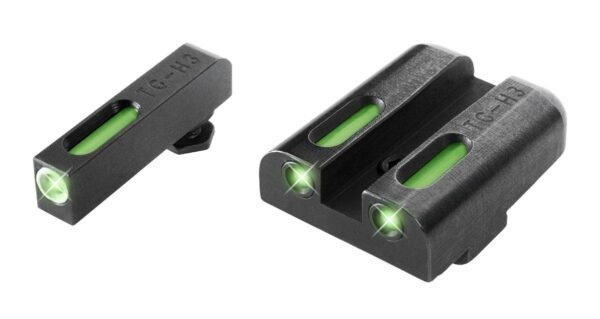 Truglo TFX Tritium/Fiber Optic Day/Night Sights Fits Glock 20 21 25 28 29 30 31 32 37 40 and 41 - White Outline Front/Rearβ¦
