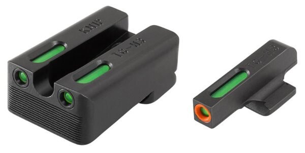 Truglo TFX Pro Tritium/Fiber-Optic Day/Night Sights Fit Kimber 1911 models w/ FIXED REAR SIGHT - Orange Outline Front/Rear…