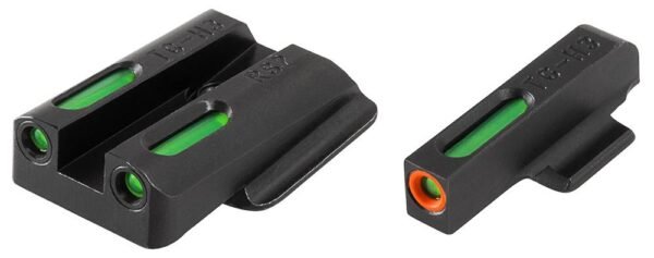 Truglo TFX Pro Next Gen Tritium & Fiber Optic Xtreme Handgun Sight - Ruger LC9|Ruger LC9s|Ruger LC380 - White Orange…
