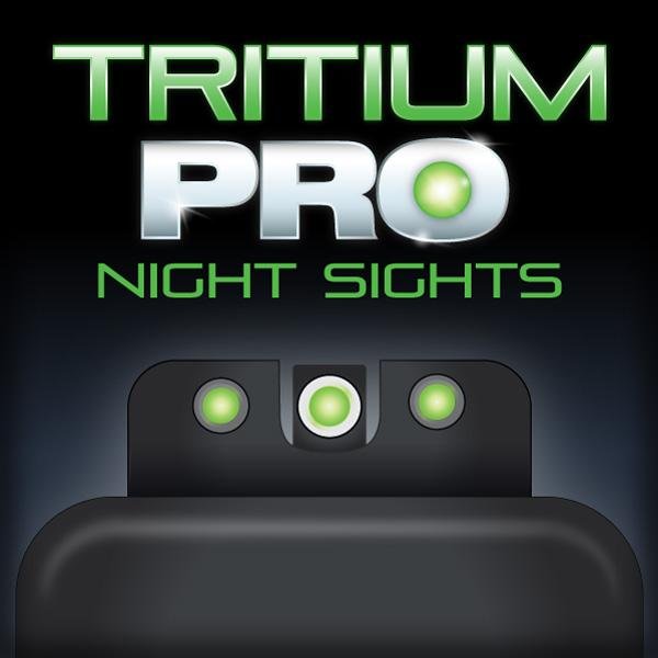 Truglo Tritium Pro Night Sights Fit H&K VP9 VP40 P30 P30SK P30L 45 & 45 Tactical (Including Compact) - Front Outline…