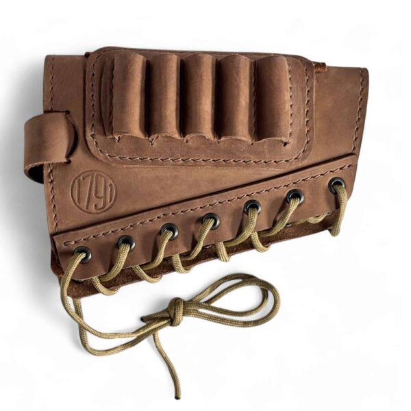 1791 HUNT Butt Cuff Ammo Holder Magnum Brown RH by 1791 Gunleather