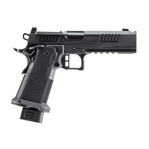 AF1911-ROMULUS 9MM 20Rd Magazine (5) 5" BULL Ramped Ported Barrel MOS Optic Cut DLC BLK by Alpha Foxtrot
