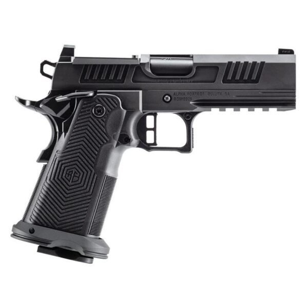 Alpha Foxtrot 1911 Romulus 10mm Auto 17rd Magazines(2) 4.25" Bull Ramped Barrel MOS DLC Black