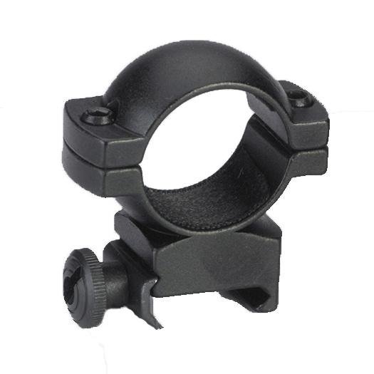 Traditions Aluminum Scope Rings fits Weaver Style Bases 1" High - Matte Black by Traditions Performance Firearms