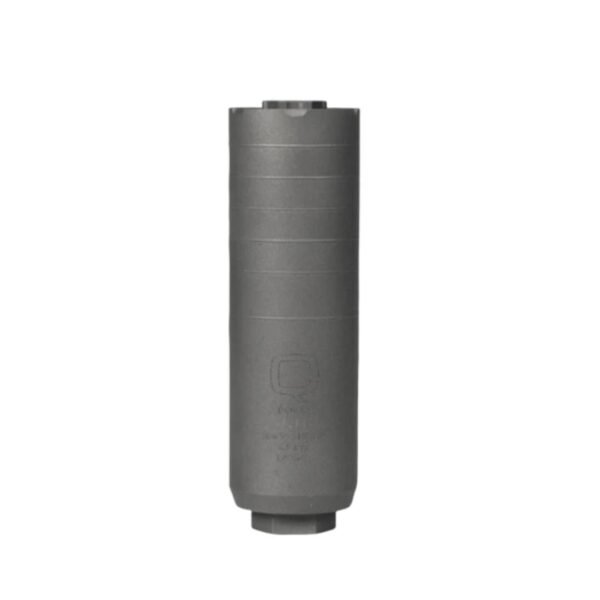 Q Jumbo Shrimp Quick Attach Suppressor 6.5 Creedmoor Titanium 5/8x24 5.7" Bead Blast Finish with Rearend Muzzle Device by Q…