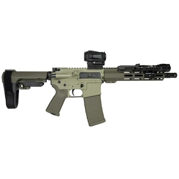 Shark Coast Grassy Knoll AR Pistol Bundle 5.56mm 30rd Magazine 10.5'' Threaded Barrel Vortex Sparc Red Dot Streamlight…