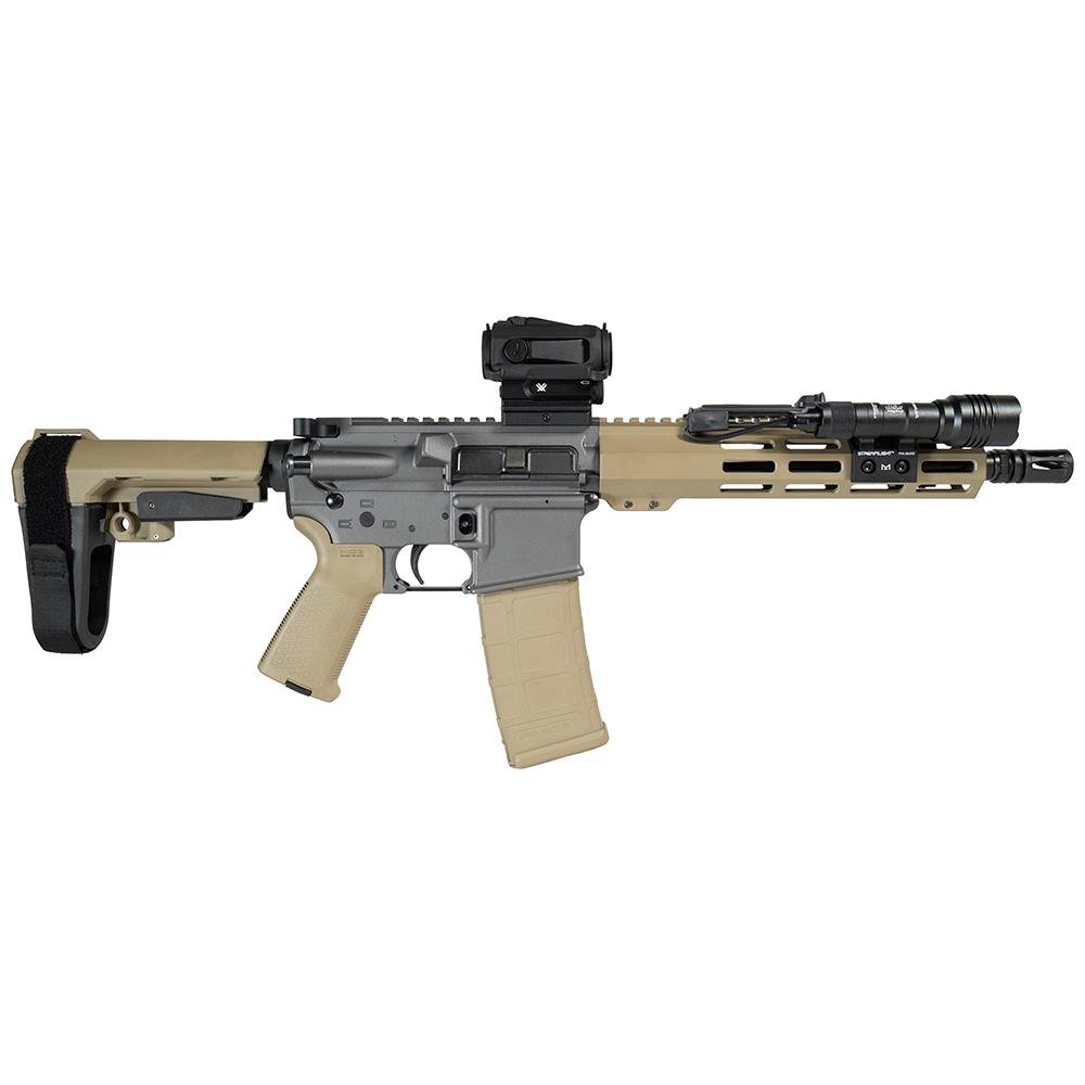 Shark Coast Tumbleweed AR Pistol Bundle 5.56mm 30rd Magazine 10.5'' Threaded Barrel Vortex Sparc Red Dot Streamlight ProTac…