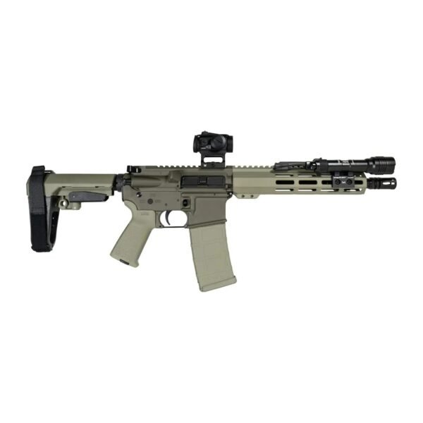 Shark Coast Knoll Grass Pistol Bundle .300 Blk 30rd Magazine 10'' Threaded Barrel Vortex Red Dot Streamlight Light by Shark…