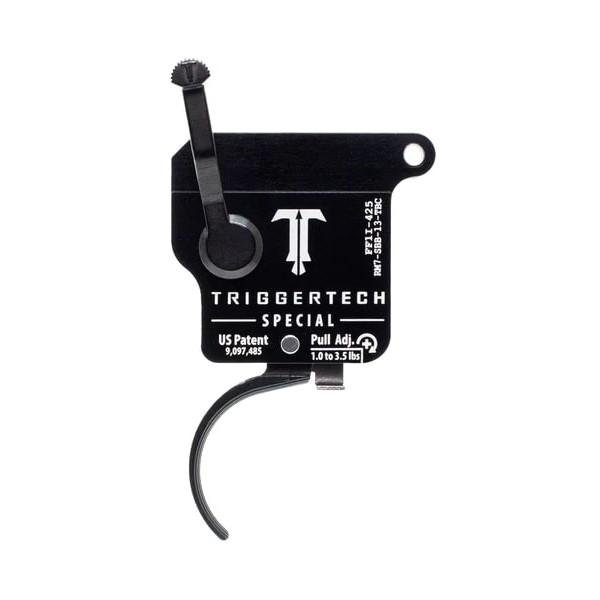 Triggertech Rem Model 7 Special Single Stage Trigger 1.0-3.5 lbs Curved Black by Trigger Tech