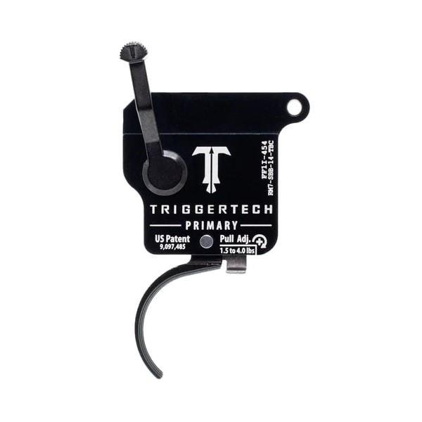 Triggertech Rem Model 7 Primary Single Stage Trigger 1.5-4 lbs Curved Black by Trigger Tech