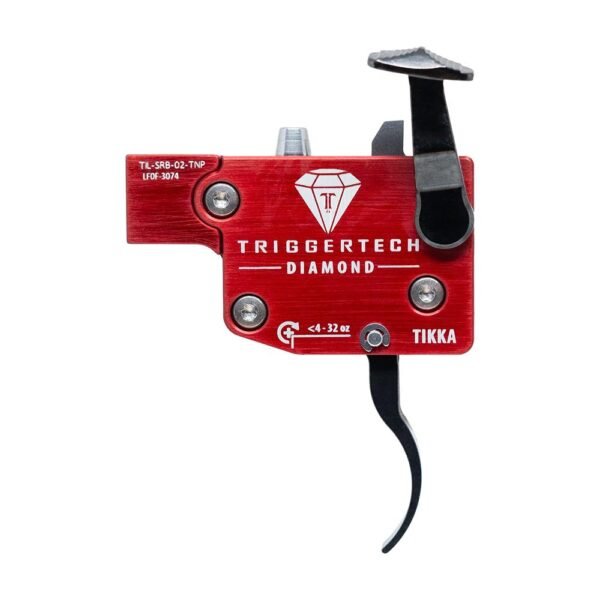 TriggerTech Tikka Diamond Trigger 4-32 oz Curved LH Black by Trigger Tech