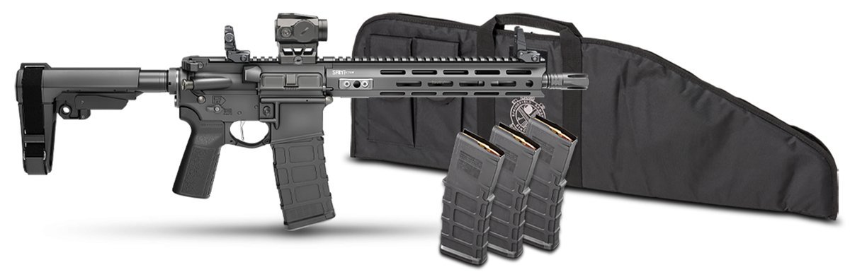 Springfield Saint Victor Gear Pac Pistol 5.56mm 30rd Magazines(4) 11.5'' Barrel SBA3 4 Brace Viridian Venta Red Dot Bag by…