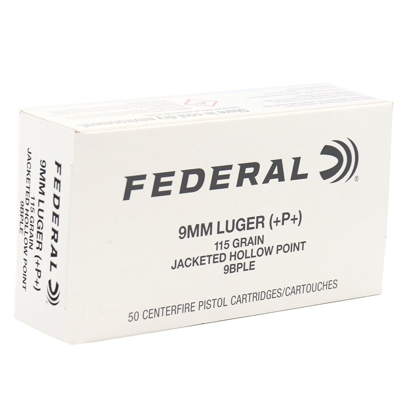 FEDERAL CLASSIC HI SHOK 9MM+P+ 115GR JHP 50RD BX 1000RD CASE by Federal Ammunition