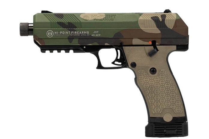 HIPOINT JXP 10MM PISTOL M81 CAMO 5.2" THRD BARREL 10RD MAGAZINE by Hi Point Firearms