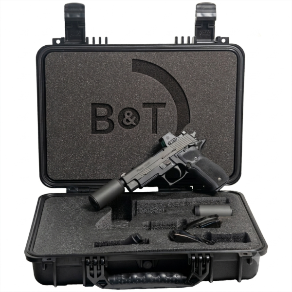SIG SAUER P226 HUSH PUPPY KIT 9MM PISTOL 4.4" T.B. ROMEO X, SLIDE LOCK, WIPE SUPPRESSOR, 15RD by B&T