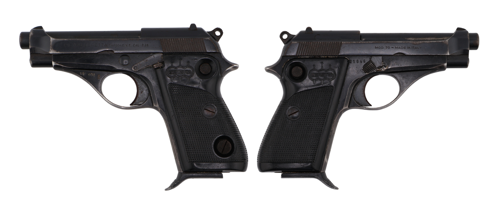 BERETTA M70 SURPLUS 32ACP PISTOL BLUED, BUTTON SAFETY, A GRADE C&R by Navy Arms