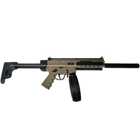 ATI GSG-16 CARBINE 22LR RIFLE 16.25" TAN SYNTHETIC 110RD ROTARY MAG by American Tactical / ATI