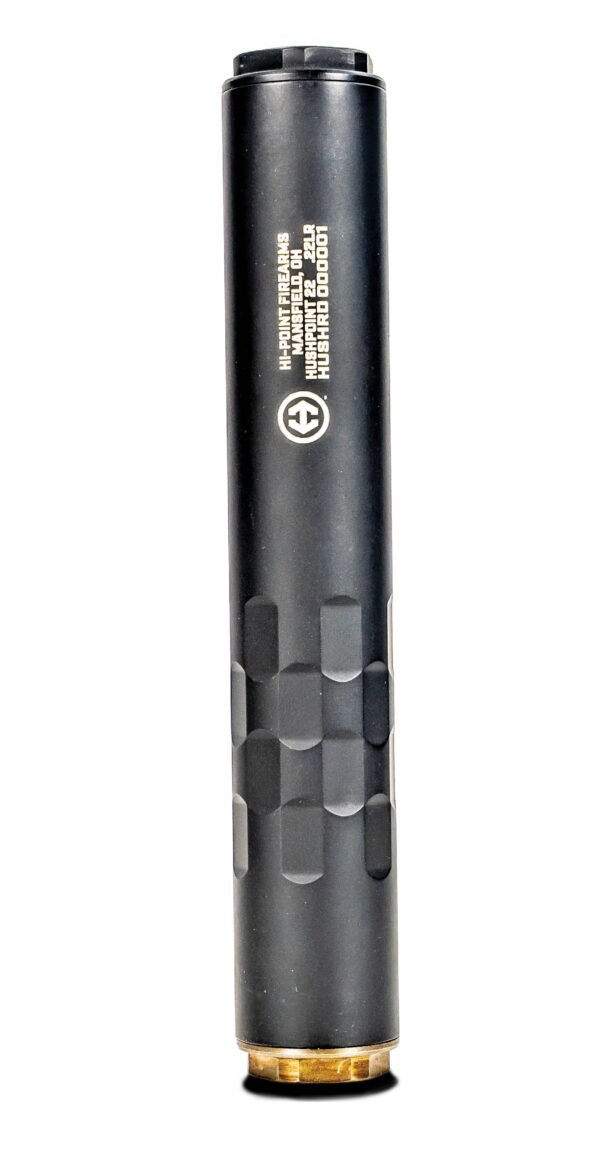 HI POINT HUSH-POINT .22 RIM-FIRE SUPPRESSOR, MONOCORE – HARD ANODIZED, 1/2X28 DIRECT THREAD BASE by Hi Point Firearms