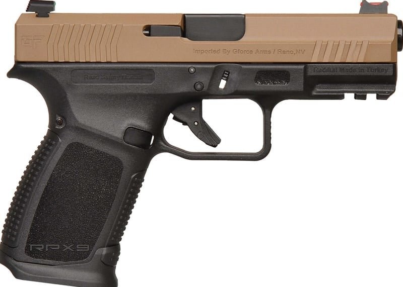 GFORCE ARMS RPX3C9 9MM 4" FDE SLIDE 15+1