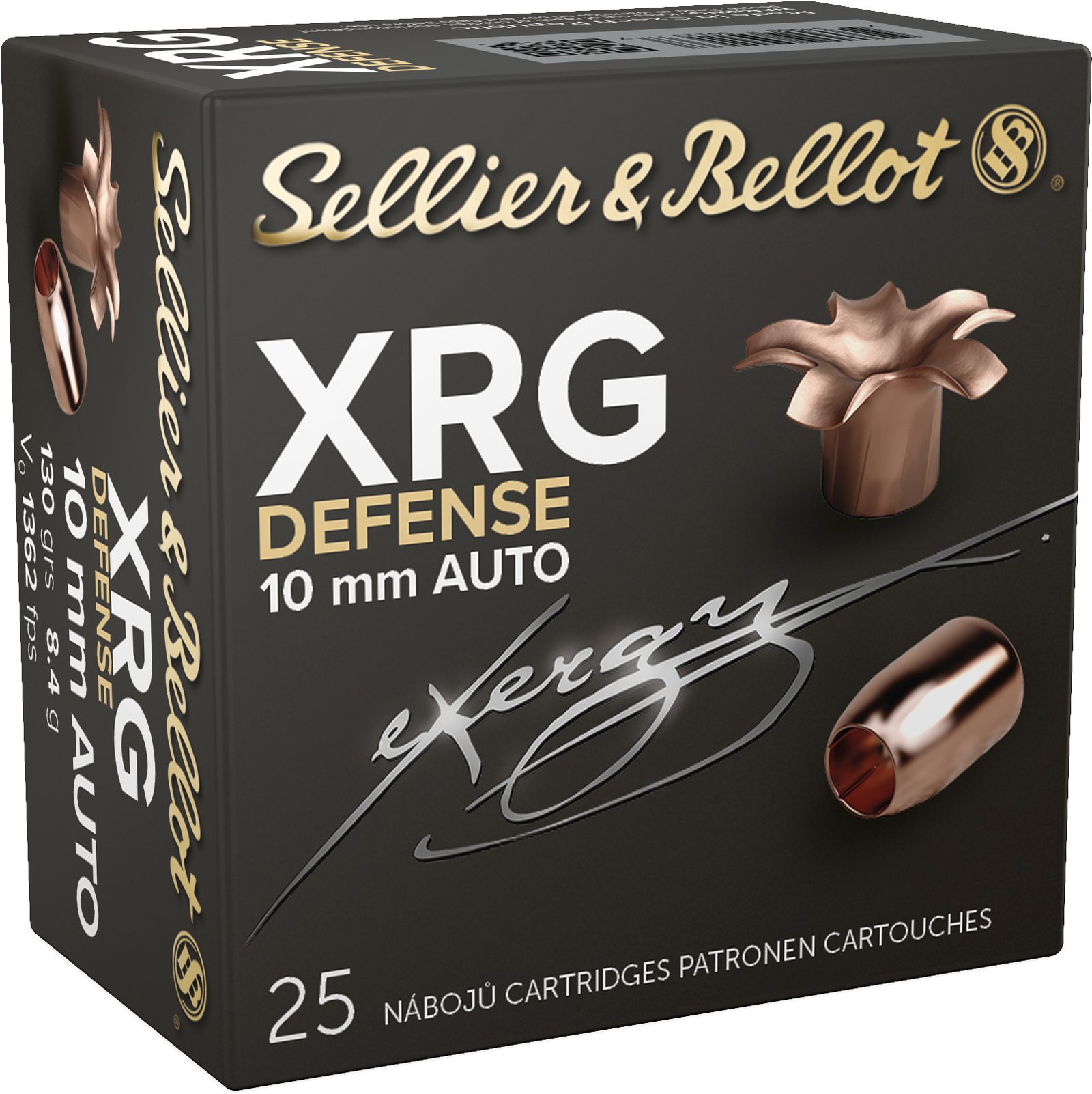 S&B 10MM 130GR XRG 25RD by Sellier & Bellot