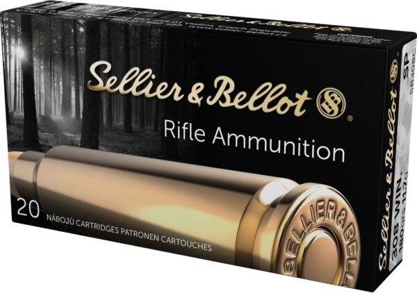 S&B 308 180GR SP 20RD by Sellier & Bellot