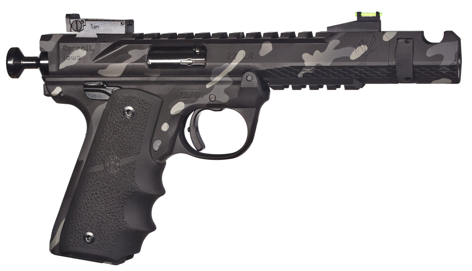 VOL BLK MBA CAMO 22LR 4.5B 10R by Volquartsen