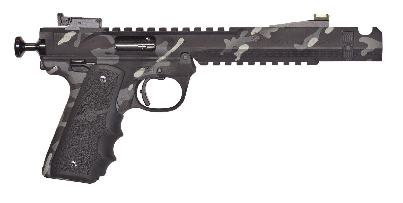 VOL BLK MBA CAMO 22LR 6B 10R by Volquartsen