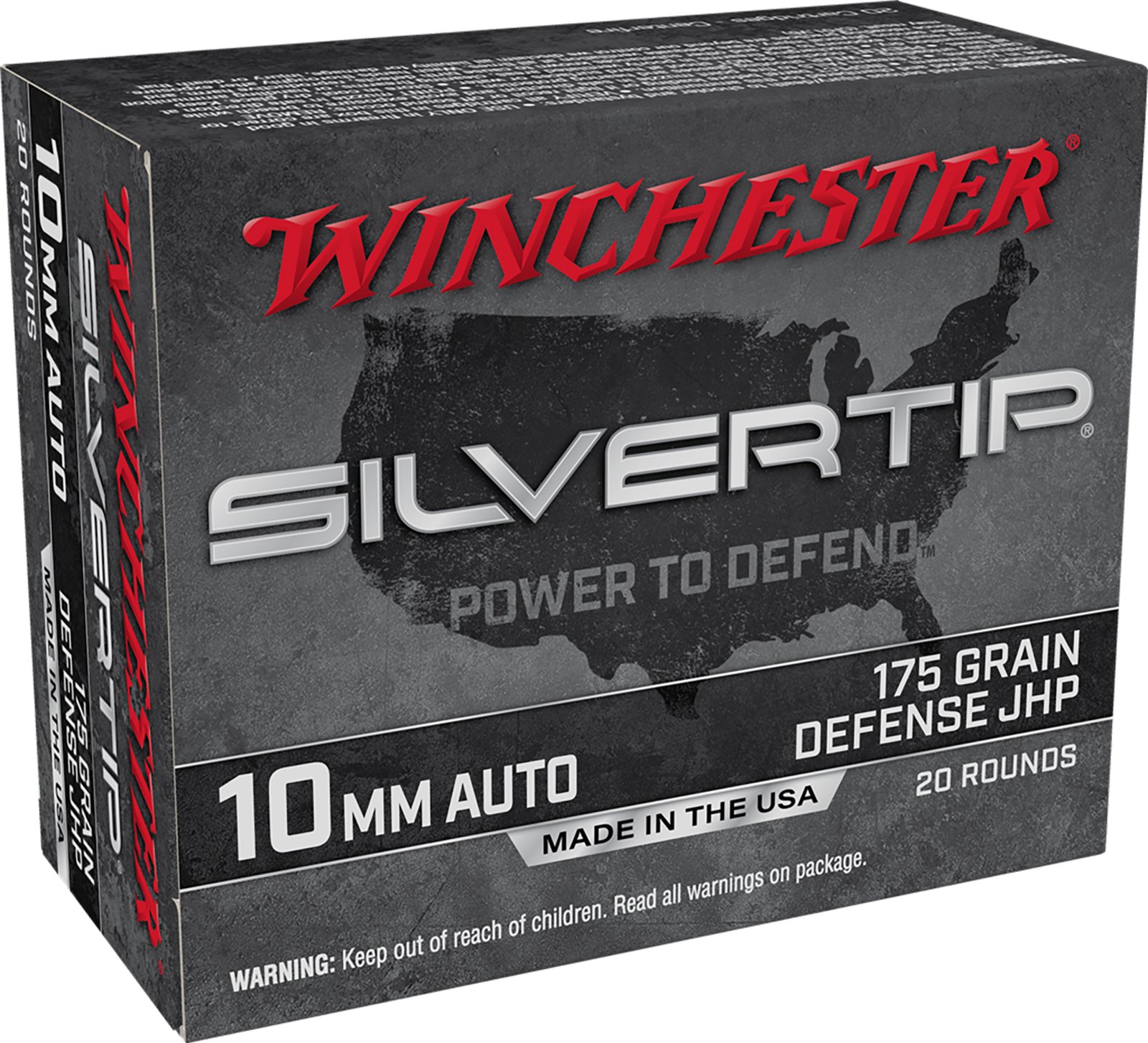 WIN 10MM 185GR SLVRTP HP 20RD by Winchester