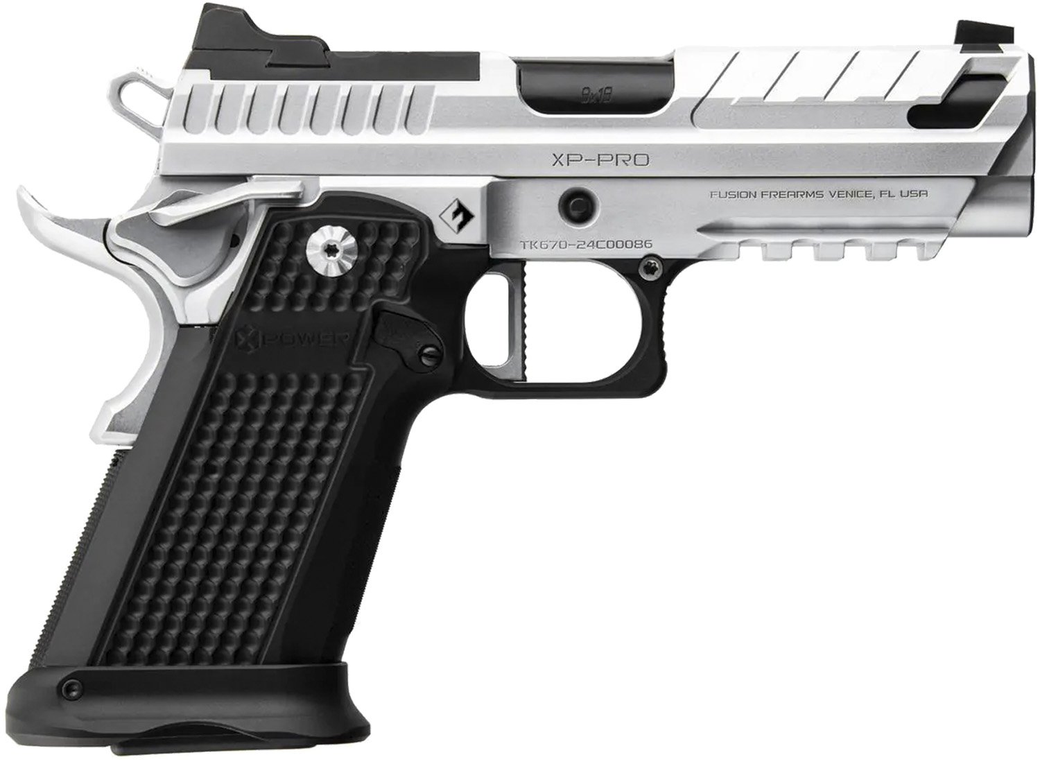 FUS XP PRO 9MM 4B 17RD CHR by Fusion Firearms